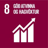 8. Góð atvinna og hagvöxtur