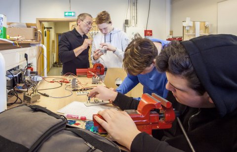 Students in vocational training at the East Iceland Vocational School – Photo: Ester Ösp Gunnarsdótt…