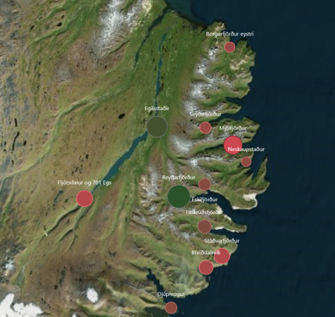 Íbúum fjölgar hratt á Egilsstöðum og Reyðarfirði – en hvað með jaðarsvæðin?