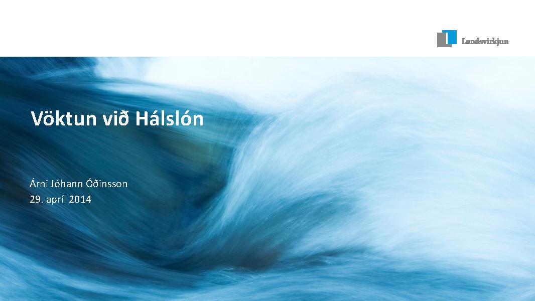 Vöktun við Hálslón
