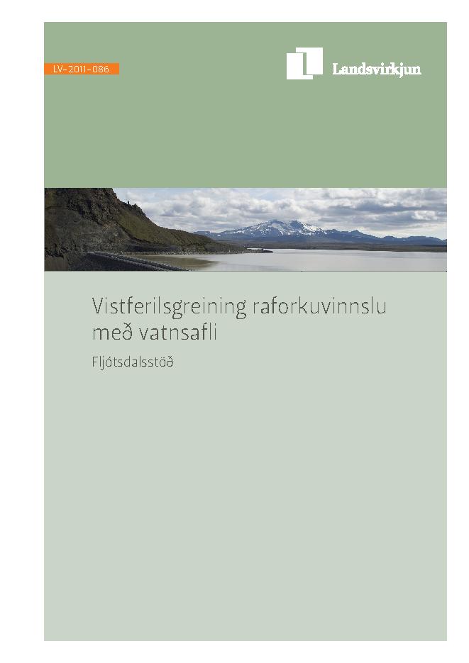 LV-2011-086  Vistferilsgreining raforkuvinnslu með vatnsafli